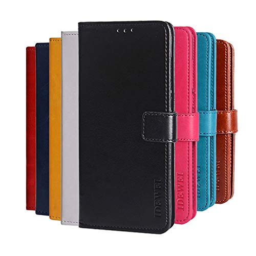 Hauw Hülle für Blackview A80 Plus,Magnetverschluss PU Leder Flip Wallet Handyhülle für Blackview A80 Plus,Schwarz von Hauw