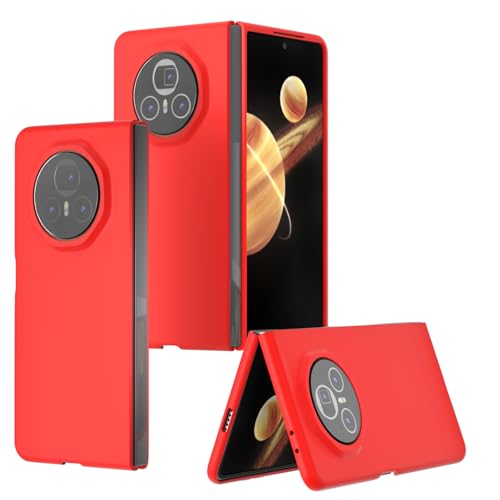 Hauw Hülle für Honor Magic V3,Ultradünne rutschfeste Faltbare Hart-PC-Handyhülle für Honor Magic V3,Rot von Hauw