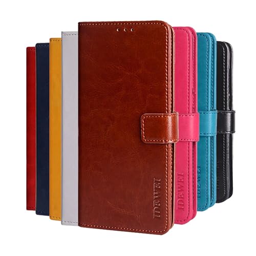 Hauw Hülle für Moto G Power (2025),Magnetverschluss PU Leder Flip Wallet Handyhülle Kompatibel mit Moto G Power (2025),Braun von Hauw