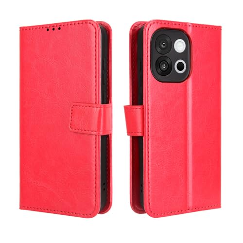 Hauw Hülle für OnePlus 13T,Flip Wallet Ledertasche mit Magnetverschluss Kompatibel mit OnePlus 13T,Rot Hauw Hülle für OnePlus 13T,Flip Wallet Ledertasche mit Magnetverschluss Kompatibel mit OnePlus 13T,Rot von Hauw