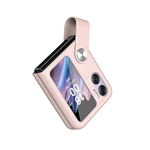 Hauw Hülle für Oppo Find N2 Flip,Leichte und Dünne Kratzfeste Glatte Leder-Handyhülle für Oppo Find N2 Flip,Rosa Hauw Hülle für Oppo Find N2 Flip,Leichte und Dünne Kratzfeste Glatte Leder-Handyhülle für Oppo Find N2 Flip,Rosa von Hauw