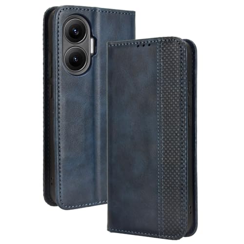 Hauw Hülle für Redmi Turbo 4 Pro,Magnetische Anziehungskraft Vintage Textur Ledertasche Kompatibel mit Xiaomi Redmi Turbo 4 Pro,Blau Hauw Hülle für Redmi Turbo 4 Pro,Magnetische Anziehungskraft Vintage Textur Ledertasche Kompatibel mit Xiaomi Redmi Turbo 4 Pro,Blau von Hauw