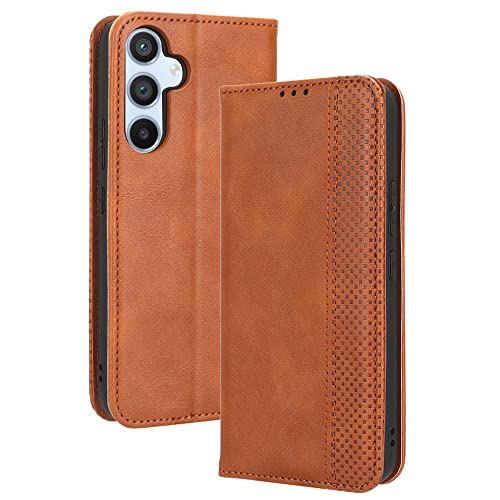 Hauw Hülle für Samsung Galaxy A54 5G,Magnetische Anziehungskraft Vintage Textur Ledertasche für Samsung Galaxy A54 5G,Braun Hauw Hülle für Samsung Galaxy A54 5G,Magnetische Anziehungskraft Vintage Textur Ledertasche für Samsung Galaxy A54 5G,Braun von Hauw