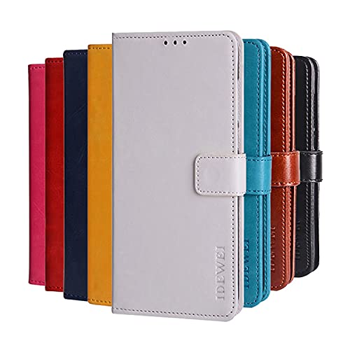 Hauw Hülle für Sony Xperia 10 V,Magnetverschluss PU Leder Flip Wallet Handyhülle für Sony Xperia 10 V,Weiß von Hauw