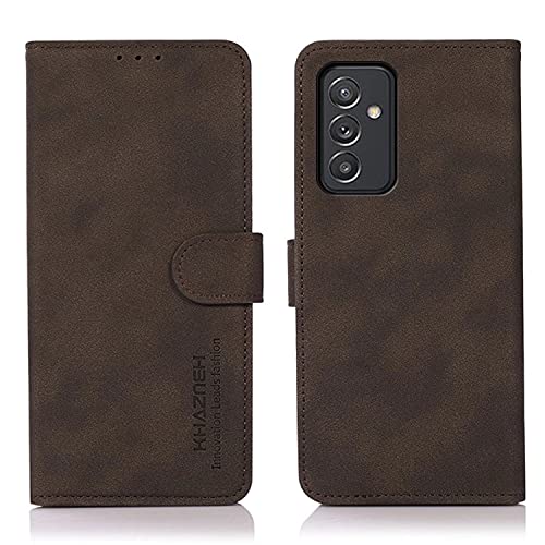 Hauw Hülle für Xiaomi 11T Pro 5G,Magnetverschluss Flip Wallet Handyhülle mit 2 Kartensteckplätzen und Halterungsfunktion kompatibel mit Xiaomi 11T Pro 5G,Braun von Hauw