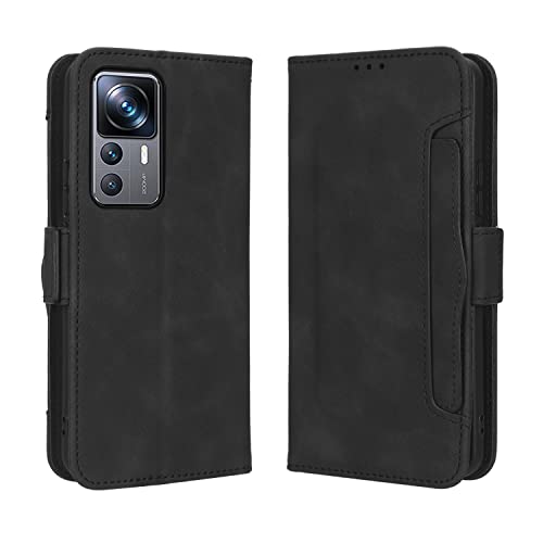 Hauw Hülle für Xiaomi 12T Pro,Magnetverschluss Multi-Card Slots Flip Wallet Ledertasche für Xiaomi 12T Pro,Schwarz Hauw Hülle für Xiaomi 12T Pro,Magnetverschluss Multi-Card Slots Flip Wallet Ledertasche für Xiaomi 12T Pro,Schwarz von Hauw