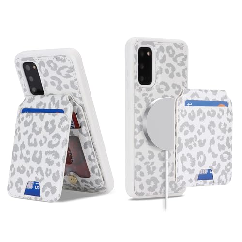 Havaya für Samsung Galaxy S20 FE Hülle Kompatibel mit Magsafe für Samsung Galaxy S20 FE Hülle kartenfach Abnehmbar 2 in 1 geldbörse mit Ständer Herren und Damen- Weißer Leopardendruck Havaya für Samsung Galaxy S20 FE Hülle Kompatibel mit Magsafe für Samsung Galaxy S20 FE Hülle kartenfach Abnehmbar 2 in 1 geldbörse mit Ständer Herren und Damen- Weißer Leopardendruck von Havaya