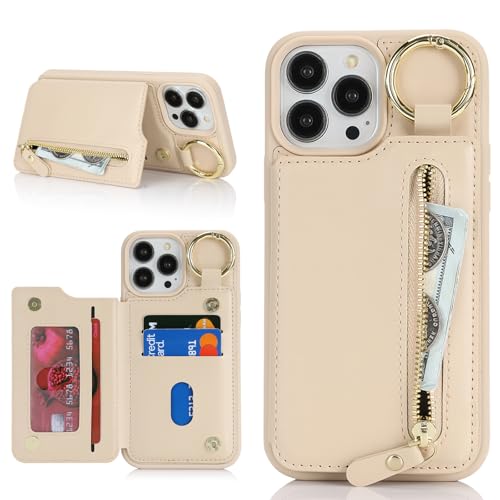 Havaya für iPhone 13 Pro Max Hülle mit Kartenhalter Handyhülle für iPhone 12 Pro Max mit Schlüsselanhänger Hülle geldbörse Reißverschluss für Herren und Damen - Aprikose Havaya für iPhone 13 Pro Max Hülle mit Kartenhalter Handyhülle für iPhone 12 Pro Max mit Schlüsselanhänger Hülle geldbörse Reißverschluss für Herren und Damen - Aprikose von Havaya