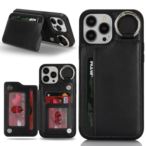 Havaya für iPhone 13 Pro Max Hülle mit kartenfach Handyhülle für iPhone 12 Pro Max mit Schlüsselanhänger Hülle geldbörse für Herren und Damen - Schwarz Havaya für iPhone 13 Pro Max Hülle mit kartenfach Handyhülle für iPhone 12 Pro Max mit Schlüsselanhänger Hülle geldbörse für Herren und Damen - Schwarz von Havaya