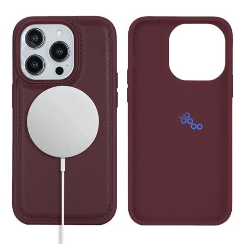 Havaya für iPhone 15 Pro Hülle Kompatibel mit Magsafe für iPhone 15 Pro Herren Leder magnétique Hülle für Damen - Burgunderrot Havaya für iPhone 15 Pro Hülle Kompatibel mit Magsafe für iPhone 15 Pro Herren Leder magnétique Hülle für Damen - Burgunderrot von Havaya