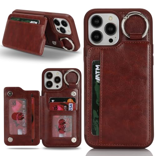 Havaya für iPhone 15 Pro Max Hülle mit kartenfach Handyhülle für iPhone 15 Pro Max mit Schlüsselanhänger Hülle geldbörse für Herren und Damen - Dunkelbraun Havaya für iPhone 15 Pro Max Hülle mit kartenfach Handyhülle für iPhone 15 Pro Max mit Schlüsselanhänger Hülle geldbörse für Herren und Damen - Dunkelbraun von Havaya