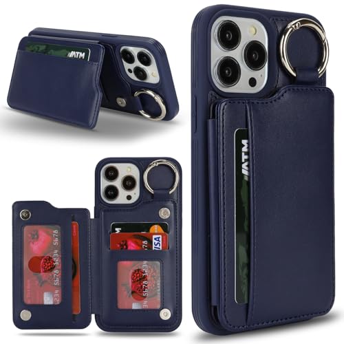 Havaya für iPhone 16 Pro Max Hülle mit kartenfach Handyhülle für iPhone 16 Pro Max mit Schlüsselanhänger Hülle geldbörse für Herren und Damen - Blau Havaya für iPhone 16 Pro Max Hülle mit kartenfach Handyhülle für iPhone 16 Pro Max mit Schlüsselanhänger Hülle geldbörse für Herren und Damen - Blau von Havaya