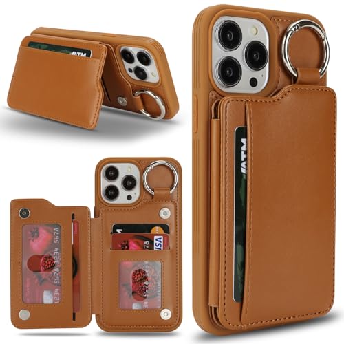 Havaya für iPhone 16 Pro Max Hülle mit kartenfach Handyhülle für iPhone 16 Pro Max mit Schlüsselanhänger Hülle geldbörse für Herren und Damen - Braun Havaya für iPhone 16 Pro Max Hülle mit kartenfach Handyhülle für iPhone 16 Pro Max mit Schlüsselanhänger Hülle geldbörse für Herren und Damen - Braun von Havaya