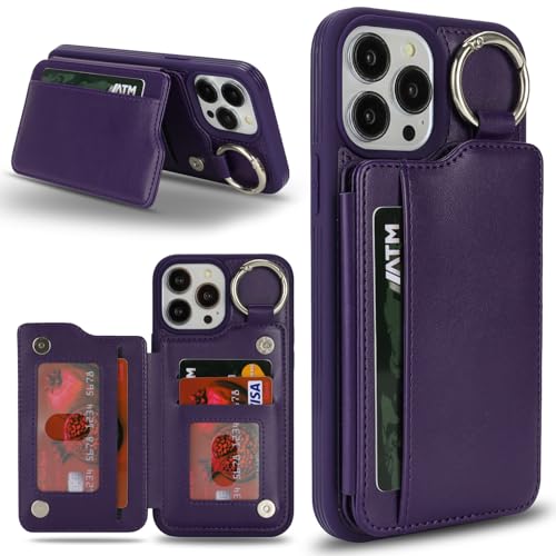 Havaya für iPhone 16 Pro Max Hülle mit kartenfach Handyhülle für iPhone 16 Pro Max mit Schlüsselanhänger Hülle geldbörse für Herren und Damen - Dunkellila Havaya für iPhone 16 Pro Max Hülle mit kartenfach Handyhülle für iPhone 16 Pro Max mit Schlüsselanhänger Hülle geldbörse für Herren und Damen - Dunkellila von Havaya