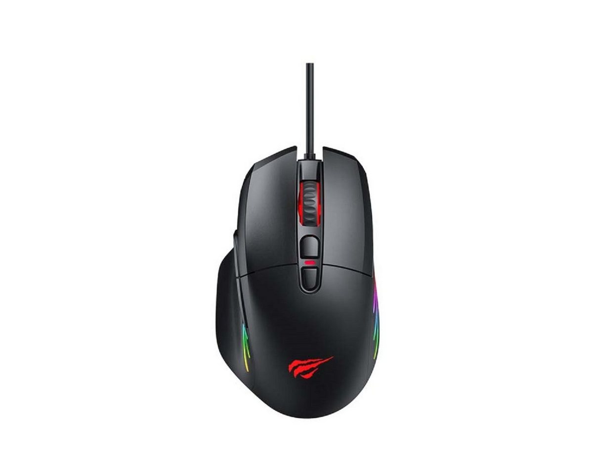 Havit GAMENOTE MS1013 Gaming Maus ergonomisches Design RGB Schwarz Gaming-Maus von Havit