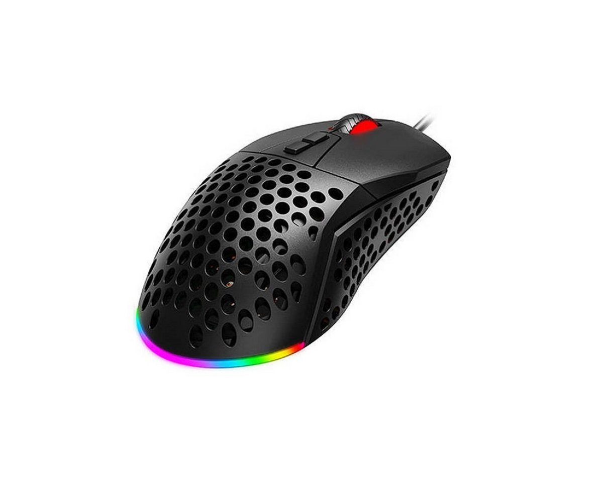 Havit Gaming Maus mit 7 Tasten RGB-Beleuchtung 1000-10000 DPI Schwarz Gaming-Maus von Havit