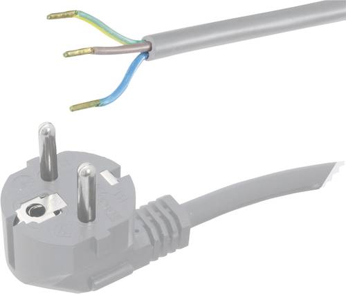 HAWA 1008229 Strom Anschlusskabel Grau 5.00m von Hawa