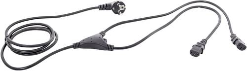 HAWA 1008274 Kaltgeräte Y-Kabel Schwarz 2.35m von Hawa