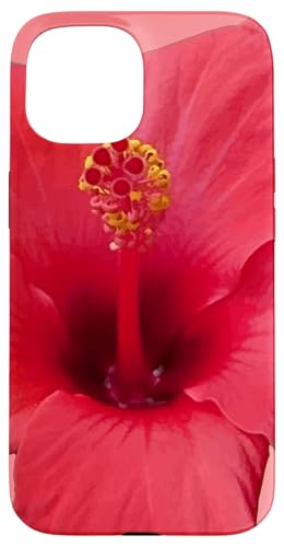 Atemberaubende rote Hibiskusblüte mit tropischen Blumen Hülle für iPhone 15 Atemberaubende rote Hibiskusblüte mit tropischen Blumen Hülle für iPhone 15 von Hawaii Territory Symbols Gifts & Tees taiche