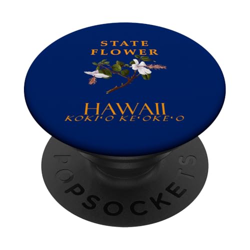 Blume des Hawaii-Territoriums Der Hibiscus arnottianus PopSockets Klebender PopGrip von Hawaii Territory Symbols Gifts & Tees taiche