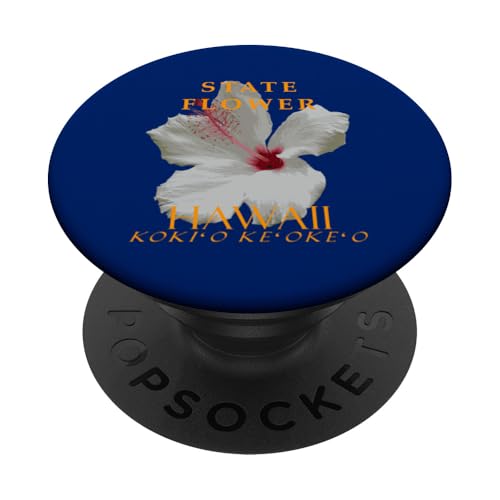 Blume des Hawaii-Territoriums Der Hibiscus waimeae PopSockets Klebender PopGrip Blume des Hawaii-Territoriums Der Hibiscus waimeae PopSockets Klebender PopGrip von Hawaii Territory Symbols Gifts & Tees taiche
