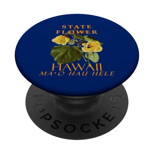 Blume des Hawaii-Territoriums: Der Hibiscus brackenridgei PopSockets Klebender PopGrip Blume des Hawaii-Territoriums: Der Hibiscus brackenridgei PopSockets Klebender PopGrip von Hawaii Territory Symbols Gifts & Tees taiche