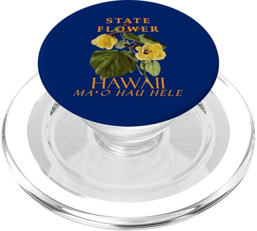 Blume des Hawaii-Territoriums: Der Hibiscus brackenridgei PopSockets PopGrip für MagSafe von Hawaii Territory Symbols Gifts & Tees taiche