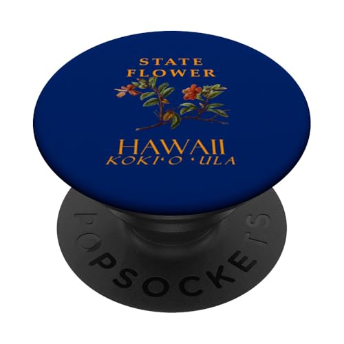 Blume des Hawaii-Territoriums: Der Hibiskus-Kokio PopSockets Klebender PopGrip Blume des Hawaii-Territoriums: Der Hibiskus-Kokio PopSockets Klebender PopGrip von Hawaii Territory Symbols Gifts & Tees taiche