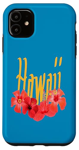 Hawaii Text mit Aloha Hibiskus Girlande Hülle für iPhone 11 Hawaii Text mit Aloha Hibiskus Girlande Hülle für iPhone 11 von Hawaii Territory Symbols Gifts & Tees taiche