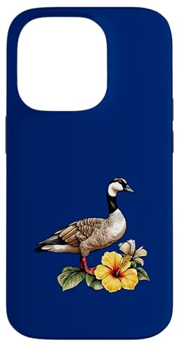 Hawaiianische Gans mit gelber Hibiskusblüte Hülle für iPhone 14 Pro Hawaiianische Gans mit gelber Hibiskusblüte Hülle für iPhone 14 Pro von Hawaii Territory Symbols Gifts & Tees taiche