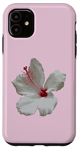 Reiner weißer Hibiskus-Tropenblumen-Vektor Hülle für iPhone 11 Reiner weißer Hibiskus-Tropenblumen-Vektor Hülle für iPhone 11 von Hawaii Territory Symbols Gifts & Tees taiche