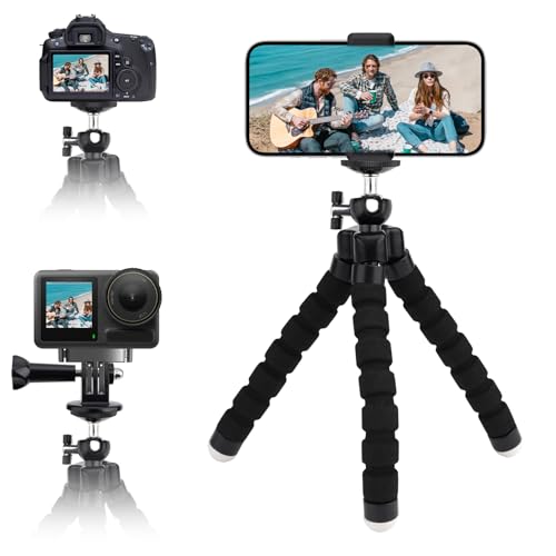 Hawdows Handy Stativ, 360° Drehbare Mini Stativ, Tragbar und Flexibel Stativ, Flexible Handy Halterung Stativ für Smartphone & Kamera, Reisen, Camping, Selfie - Schwarz Hawdows Handy Stativ, 360° Drehbare Mini Stativ, Tragbar und Flexibel Stativ, Flexible Handy Halterung Stativ für Smartphone & Kamera, Reisen, Camping, Selfie - Schwarz von Hawdows