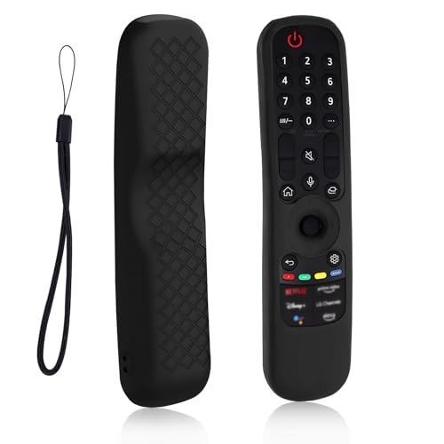 Schutzhülle für LG Fernbedienung, Hawdows Silikon Fernbedienungshülle für LG AN-MR21GA AN-MR21GC MR22GA MR22GN MR23GN, Silikon Schutzhülle für LG Magic Fernbedienung mit Lanyard Schutzhülle für LG Fernbedienung, Hawdows Silikon Fernbedienungshülle für LG AN-MR21GA AN-MR21GC MR22GA MR22GN MR23GN, Silikon Schutzhülle für LG Magic Fernbedienung mit Lanyard von Hawdows