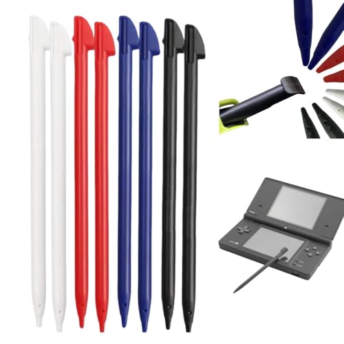 8 Stifte Stylus Pen für DS Lite – Kompatibel mit NDSL, Weiche Plastikspitze, Präzision und Langlebigkeit, Ideal für Spiele, Zeichnen und Schreiben, 4 Farben von Hawfund