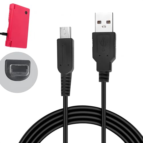 Hawfund 3DS-Ladekabel, Netzadapter, Reise-Ladegerät für New 3DS XL/3DS XL/New 2DS XL/2DS/Dsi XL, verlängert – 47 Zoll/120 cm, unterstützt mehr als 5000 Falten, USB-Ladekabel mit 3DS (1 Stück) von Hawfund