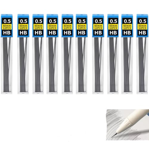 Hawfund Bleistiftminen 0,5 mm HB, bruchsichere Minen mit 2 Radiergummis, flüssiges und präzises Schreiben für Druckbleistifte, ideal für Büro, Schule und Zuhause Hawfund Bleistiftminen 0,5 mm HB, bruchsichere Minen mit 2 Radiergummis, flüssiges und präzises Schreiben für Druckbleistifte, ideal für Büro, Schule und Zuhause von Hawfund