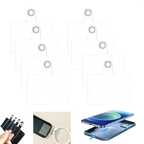 Transparente Handy-Lanyards – 8 Stück mit Ring, multifunktionaler wasserdichter Anhänger für Smartphones, praktisches und sicheres Zubehör Transparente Handy-Lanyards – 8 Stück mit Ring, multifunktionaler wasserdichter Anhänger für Smartphones, praktisches und sicheres Zubehör von Hawfund