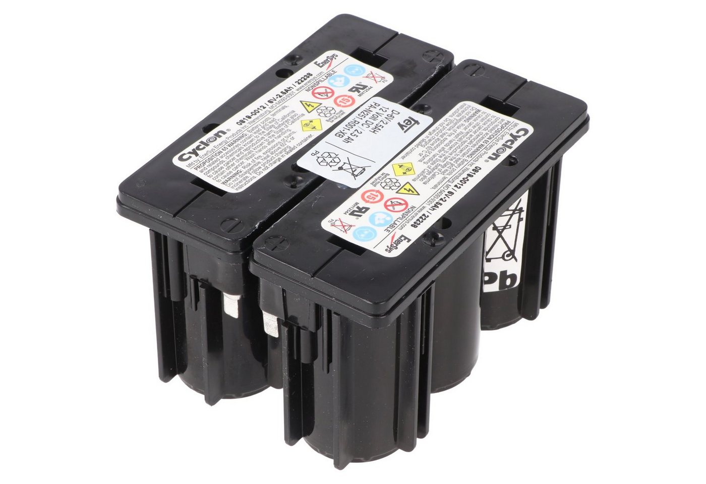 Hawker EnerSys Hawker Enersys Cyclon 0819-0020, Pb2,5-12, Faston 4,8mm Anschluss, 12 Akku 2500 mAh (12,0 V) von Hawker EnerSys