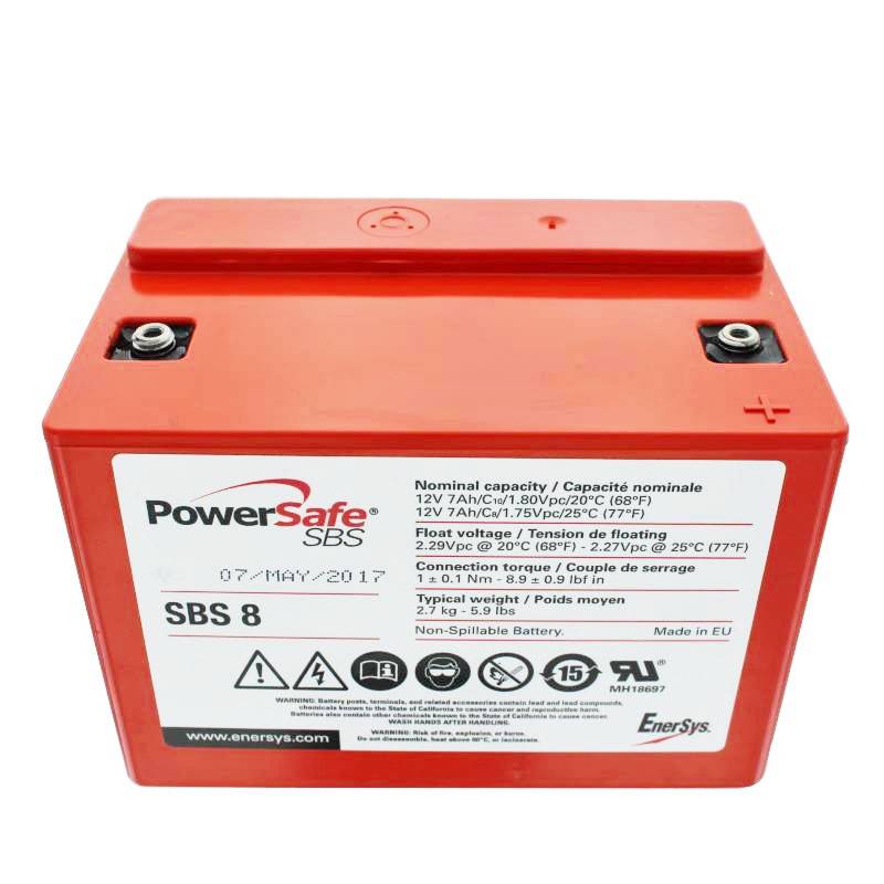 Hawker 12 SBS 8 PowerSafe Akku Blei PB 12Volt 7Ah mit M4 Schraubanschluss von Hawker