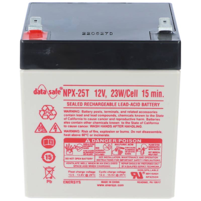 Hawker Enersys Blei-Säure-Batterie Wechselrichter DataSafe NPX25-12 12V 5Ah F6.35 von Hawker