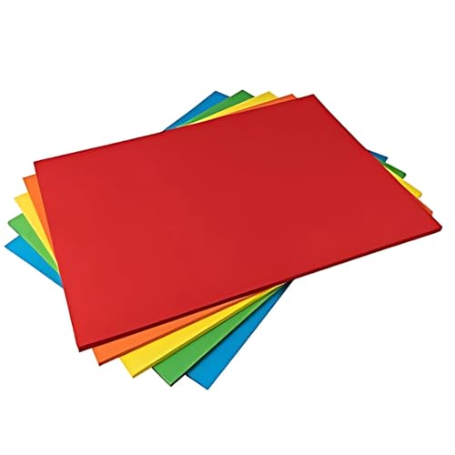 Hawksbill Papier 160 g/m² Mehrzweck-Karton in Regenbogenfarben, 250 Stück dickes, hochwertiges, helles Druckerpapier im A4-Format – Kopierpapier für Zuhause, Büro und Schreibwaren Hawksbill Papier 160 g/m² Mehrzweck-Karton in Regenbogenfarben, 250 Stück dickes, hochwertiges, helles Druckerpapier im A4-Format – Kopierpapier für Zuhause, Büro und Schreibwaren von Hawksbill