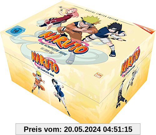 Naruto Gesamt-Box (Special Limited Edition mit 8 Postkarten & Poster) (34 Disc Set) von Hayato Date