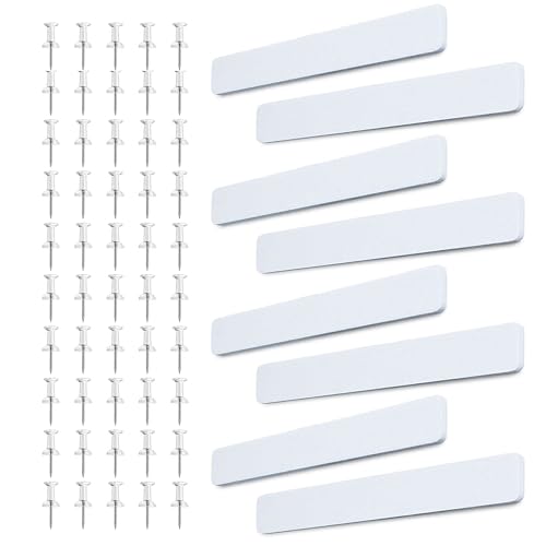 Hayaww 8 Stück Pinnwand Bar Streifen Korkplatte Mit 50 Pushpins Filzpinnwand Selbstklebend Filz Pinnwand Selbstklebend Memoboards Bulletin Board Für Büro,Schlafzimmer,Küche von Hayaww