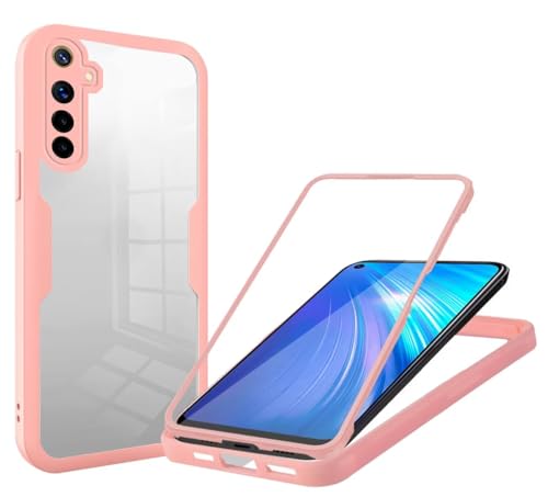 Haygdz 360 Grad Hülle kompatibel mit Realme 6, Ganzkörper Schutzhülle mit eingebauter Glas Displayschutzfolie Stoßfeste Fullbody Handyhülle, Rosa Haygdz 360 Grad Hülle kompatibel mit Realme 6, Ganzkörper Schutzhülle mit eingebauter Glas Displayschutzfolie Stoßfeste Fullbody Handyhülle, Rosa von Haygdz