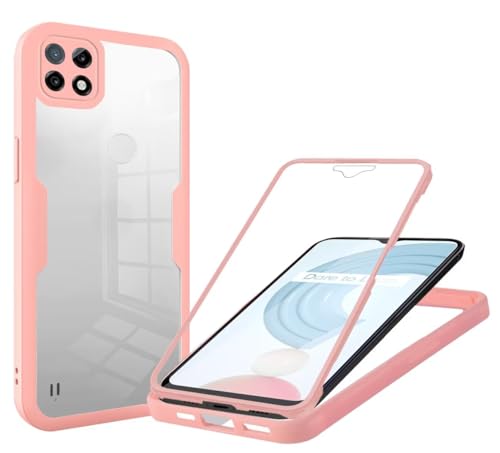 Haygdz 360 Grad Hülle kompatibel mit Realme C21, Ganzkörper Schutzhülle mit eingebauter Glas Displayschutzfolie Stoßfeste Fullbody Handyhülle, Rosa Haygdz 360 Grad Hülle kompatibel mit Realme C21, Ganzkörper Schutzhülle mit eingebauter Glas Displayschutzfolie Stoßfeste Fullbody Handyhülle, Rosa von Haygdz