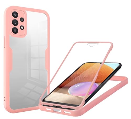 Haygdz 360 Grad Hülle kompatibel mit Samsung Galaxy A32 5G/M32 5G, Ganzkörper Schutzhülle mit eingebauter Glas Displayschutzfolie Stoßfeste Fullbody Handyhülle, Rosa Haygdz 360 Grad Hülle kompatibel mit Samsung Galaxy A32 5G/M32 5G, Ganzkörper Schutzhülle mit eingebauter Glas Displayschutzfolie Stoßfeste Fullbody Handyhülle, Rosa von Haygdz