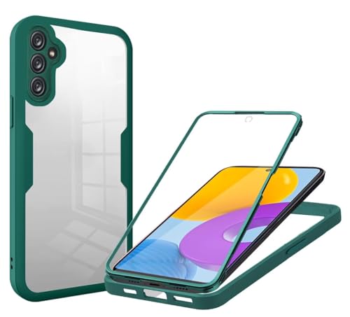 Haygdz 360 Grad Hülle kompatibel mit Samsung Galaxy M52 5G, Ganzkörper Schutzhülle mit eingebauter Glas Displayschutzfolie Stoßfeste Fullbody Handyhülle, Grün Haygdz 360 Grad Hülle kompatibel mit Samsung Galaxy M52 5G, Ganzkörper Schutzhülle mit eingebauter Glas Displayschutzfolie Stoßfeste Fullbody Handyhülle, Grün von Haygdz