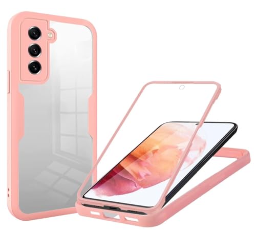 Haygdz 360 Grad Hülle kompatibel mit Samsung Galaxy S21 5G/S30, Ganzkörper Schutzhülle mit eingebauter Glas Displayschutzfolie Stoßfeste Fullbody Handyhülle, Rosa Haygdz 360 Grad Hülle kompatibel mit Samsung Galaxy S21 5G/S30, Ganzkörper Schutzhülle mit eingebauter Glas Displayschutzfolie Stoßfeste Fullbody Handyhülle, Rosa von Haygdz