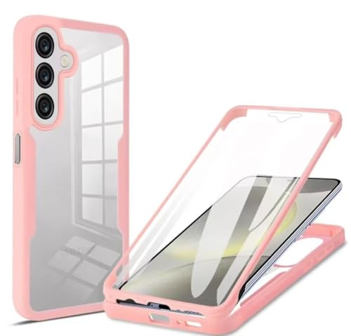 Haygdz 360 Grad Hülle kompatibel mit Samsung Galaxy S23 FE, Ganzkörper Schutzhülle mit eingebauter Glas Displayschutzfolie Stoßfeste Fullbody Handyhülle, Rosa Haygdz 360 Grad Hülle kompatibel mit Samsung Galaxy S23 FE, Ganzkörper Schutzhülle mit eingebauter Glas Displayschutzfolie Stoßfeste Fullbody Handyhülle, Rosa von Haygdz