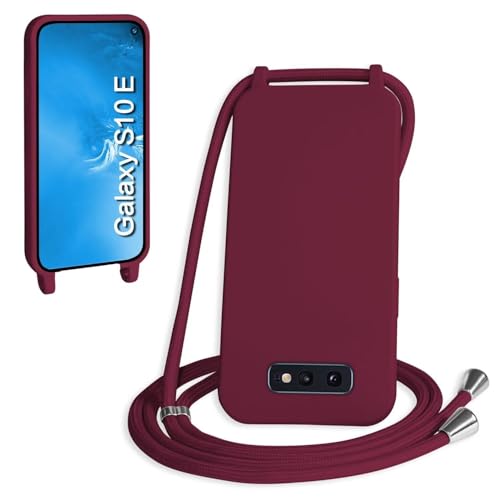 Haygdz Silikon Handykette für Samsung Galaxy S10E Hülle mit Band,Verstellbarer Halskette Handyhülle,Necklace Hülle mit Band,Handyhülle für zum Umhängen,Case mit Schnur, Rot Haygdz Silikon Handykette für Samsung Galaxy S10E Hülle mit Band,Verstellbarer Halskette Handyhülle,Necklace Hülle mit Band,Handyhülle für zum Umhängen,Case mit Schnur, Rot von Haygdz
